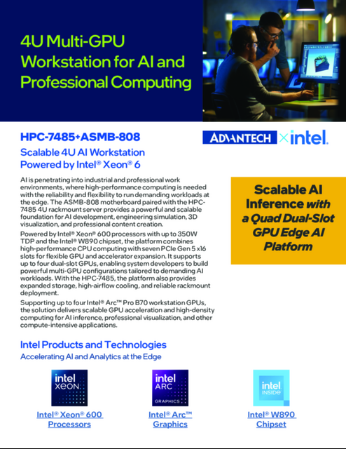 4U Multi-GPU Workstation for AI and Professional Computing... 