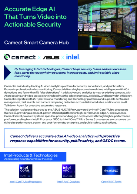 Accurate Edge AI That Turns Video into Actionable Security Camect Smart Camera Hub... 