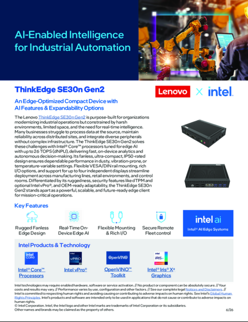AI-Enabled Intelligence for Industrial Automation