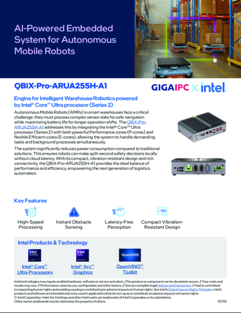 AI-Powered Embedded System for Autonomous Mobile Robots