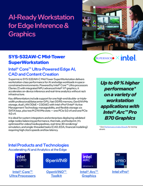 AI-Ready Workstation for Edge Inference & Graphics... 