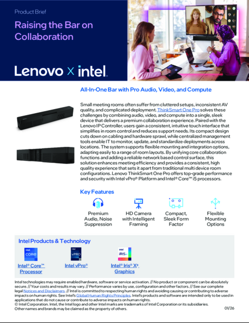 All-In-One Bar with Pro Audio, Video, and Compute...