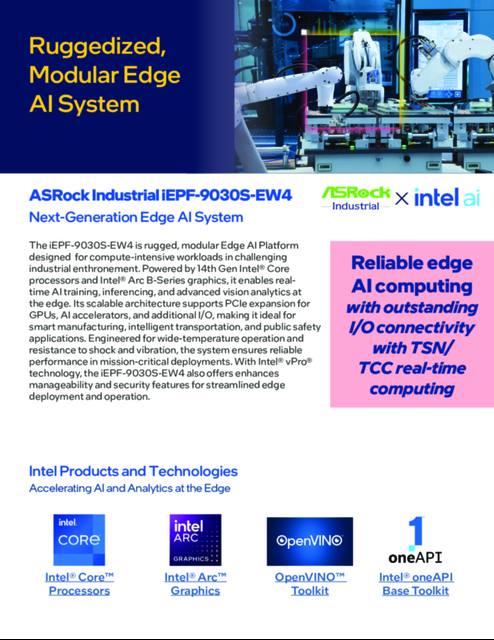 ASRock Industrial iEPF-9030S-EW4 - Next-Generation Edge AI System ASRock Industrial iEPF-9030S-EW4 - Next-Generation Edge AI System