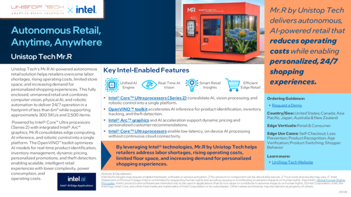 Autonomous Retail, Anytime, Anywhere... 