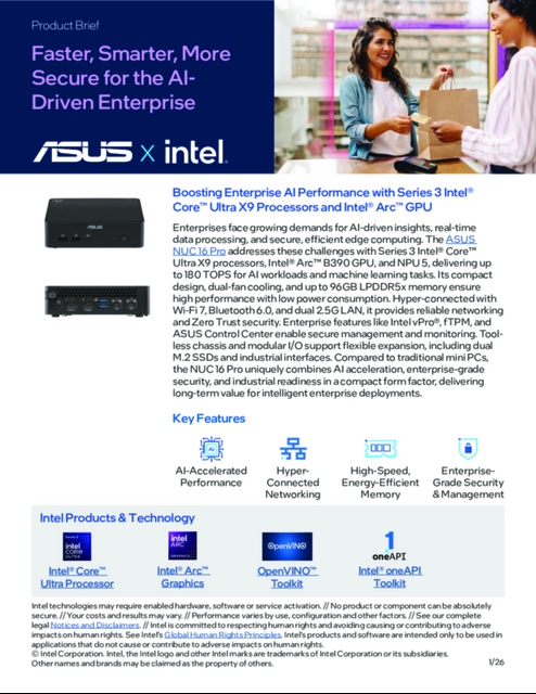 Boosting Enterprise AI Performance with Series 3 Intel® Core™ Ultra X9 Processors and Intel® Arc™ GPU... 