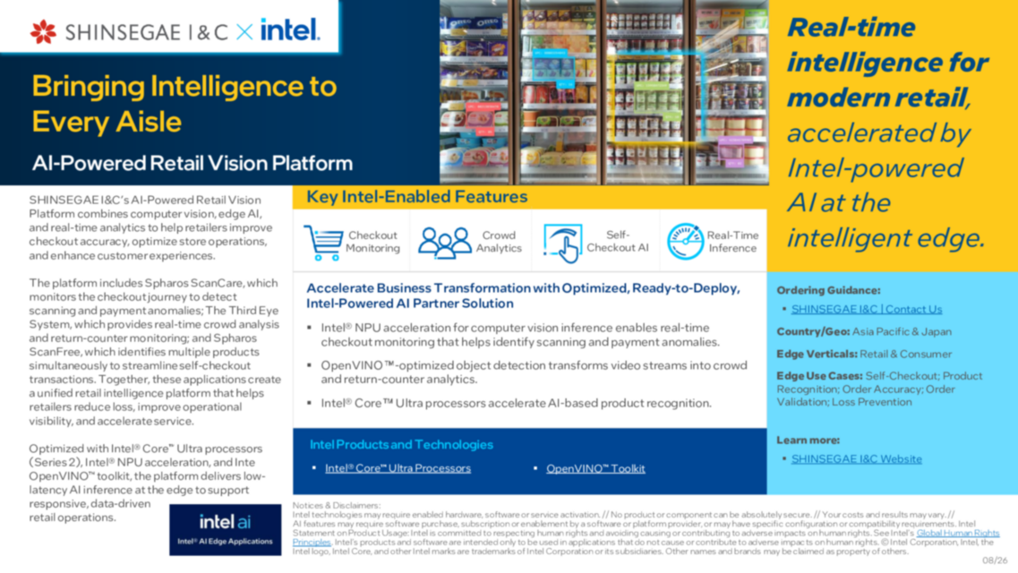 Bringing Intelligence to Every Aisle Bringing Intelligence to Every Aisle