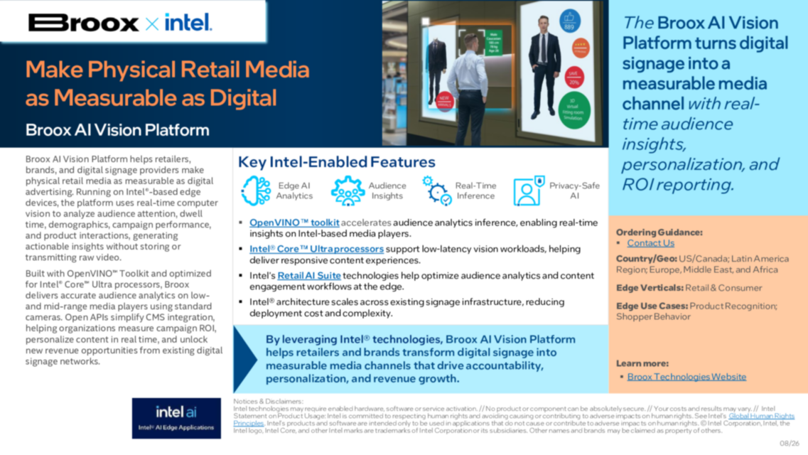 Broox AI Vision Platform Make Physical Retail Media as Measurable as Digital
