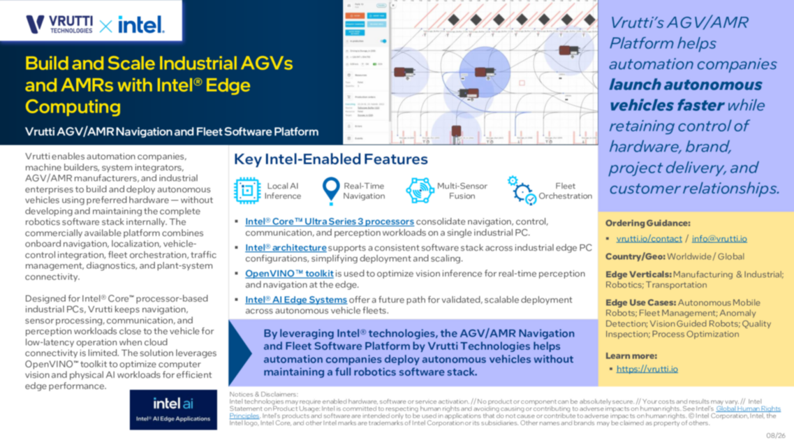 Build and Scale Industrial AGVs and AMRs with Intel® Edge Computing...