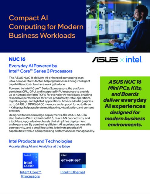 Compact AI Computing for Modern Business Workloads... 