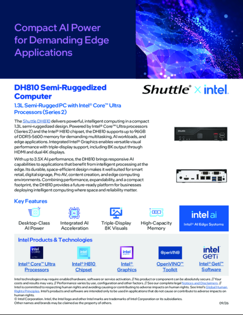 Compact AI Power for Demanding Edge Applications... 