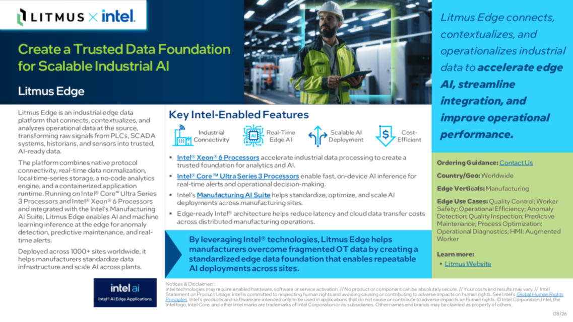 Create a Trusted Data Foundation for Scalable Industrial AI...