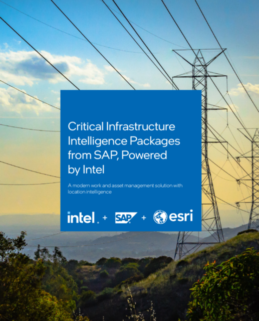 Critical Infrastructure Intelligence Packages from SAP, Powered by Intel Critical Infrastructure Intelligence Packages from SAP, Powered by Intel