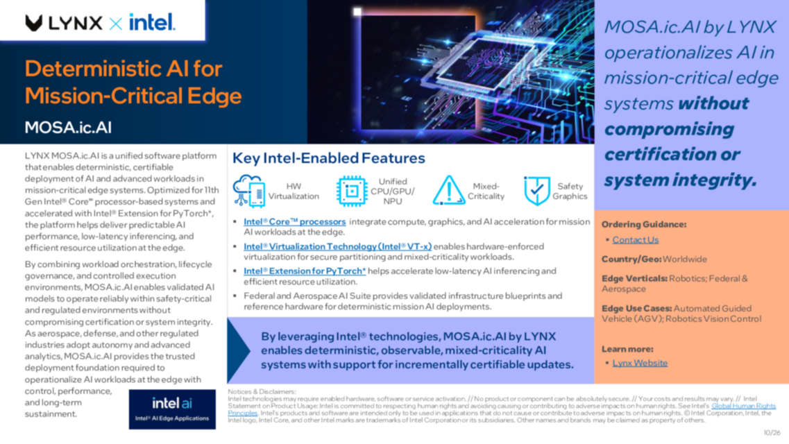 Deterministic AI for Mission-Critical Edge... 