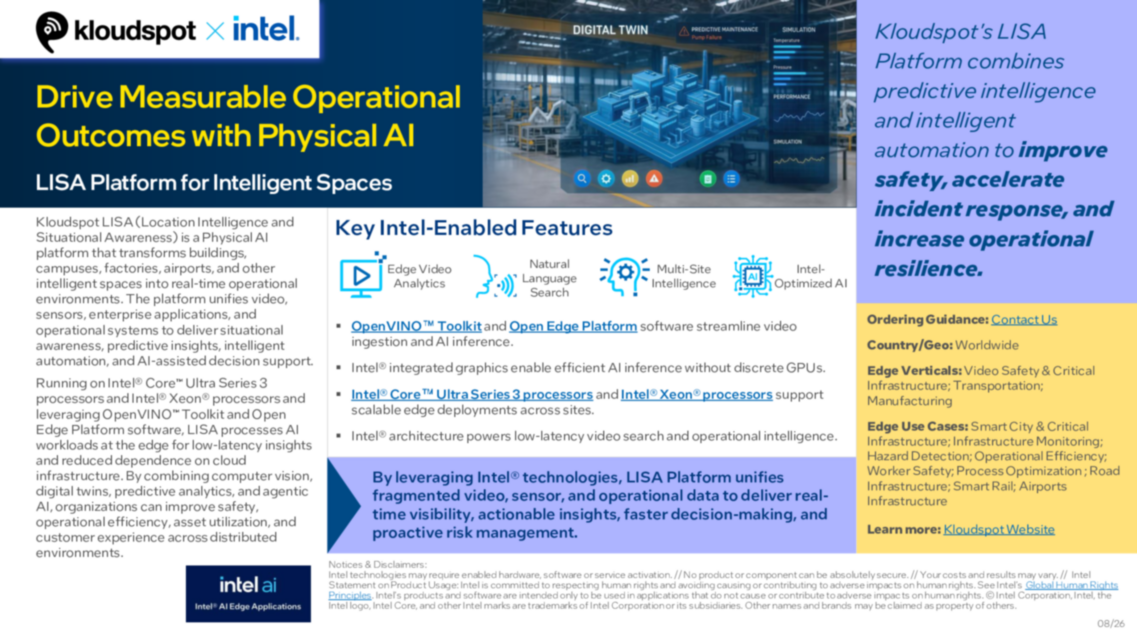 Drive Measurable Operational Outcomes with Physical AI