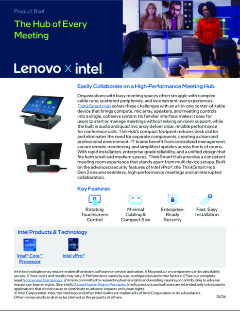 Easily Collaborate on a High-Performance Meeting Hub...