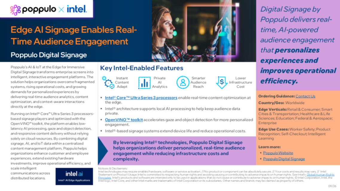 Edge AI Signage Enables Real-Time Audience Engagement... 