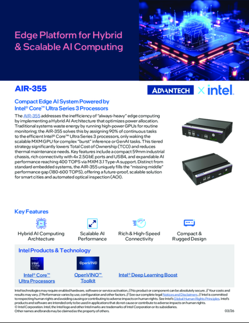 Edge Platform for Hybrid & Scalable AI Computing