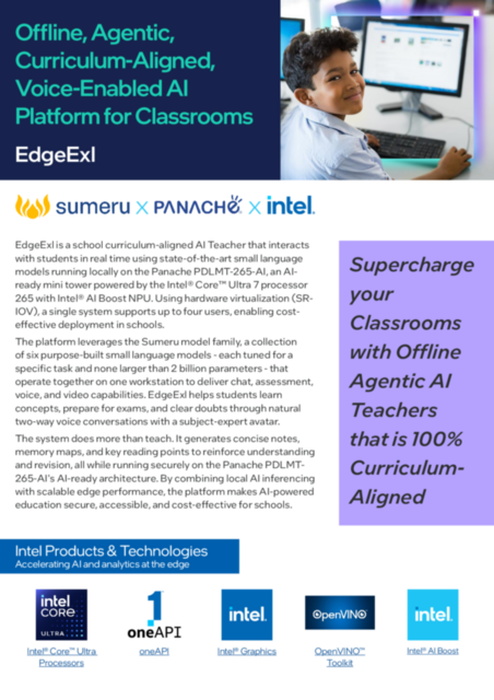 EdgeExl: Offline, Agentic, Curriculum-Aligned, Voice-Enabled AI Platform for Classrooms... 