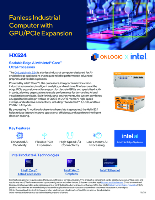 Fanless Industrial Computer with GPU/PCIe Expansion... 