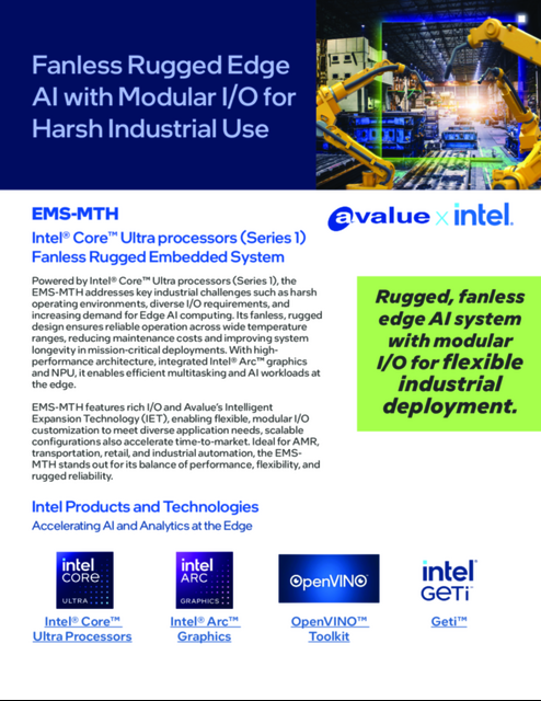 Fanless Rugged Edge AI with Modular I/O for Harsh Industrial Use... 