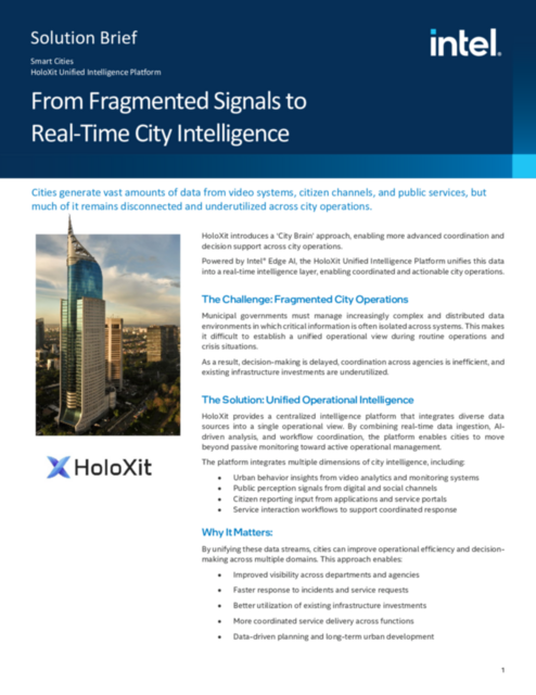 From Fragmented Signals to Real-Time City Intelligence...