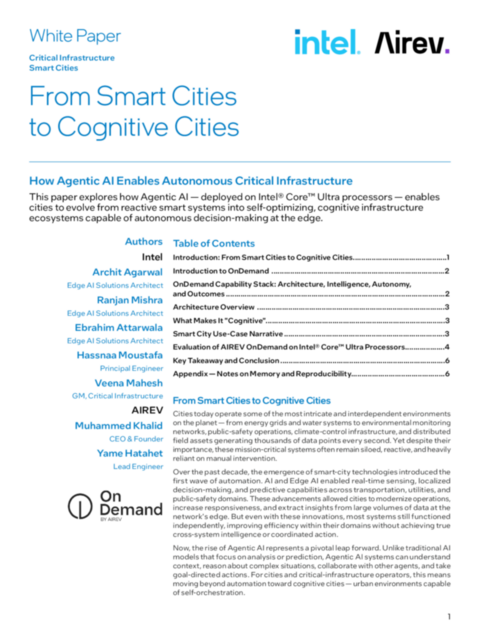 From Smart Cities to Cognitive Cities - White Paper... 