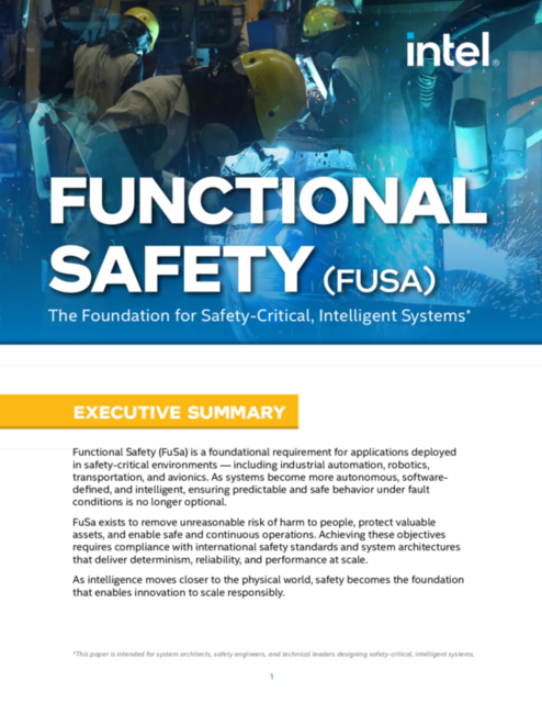 Functional Safety (FuSa) - The Foundation for Safety-Critical, Intelligent Systems... 