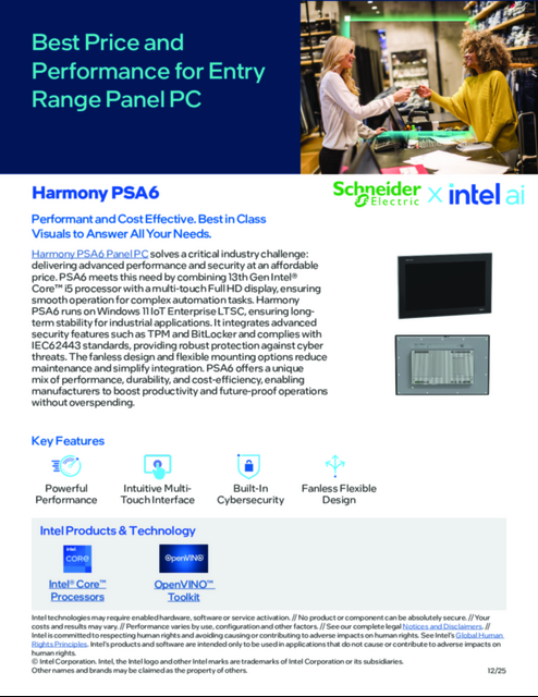 Harmony PSA6: Performant and Cost Effective. Best in Class Visuals to Answer All Your Needs...