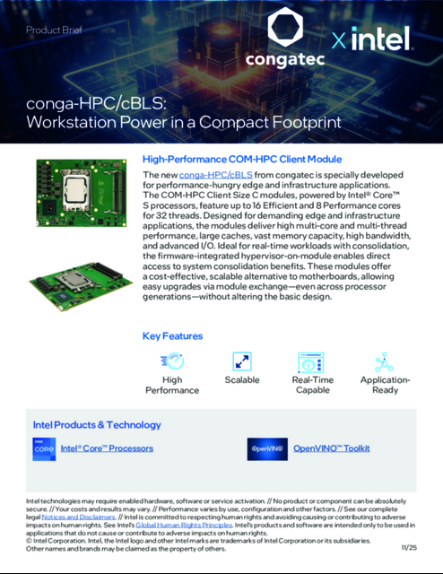 High-Performance COM-HPC Client Module
