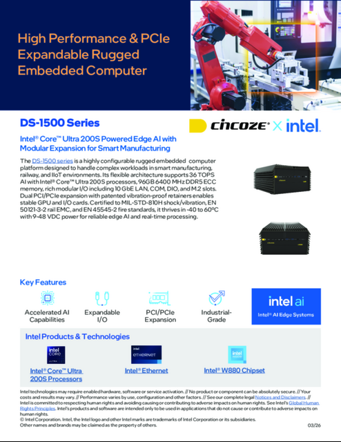 High Performance & PCIe Expandable Rugged Embedded Computer