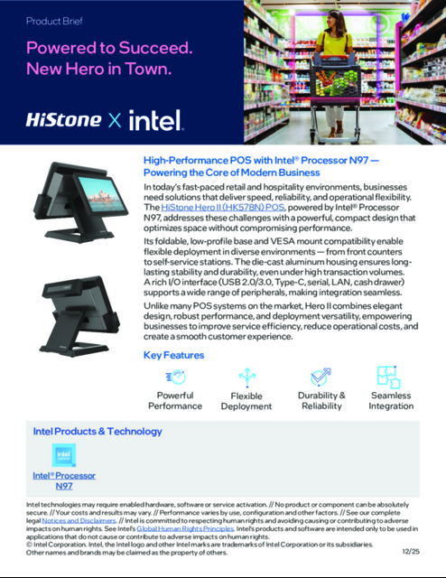 High-Performance POS with Intel® Processor N97 — Powering the Core of Modern Business High-Performance POS with Intel® Processor N97 — Powering the Core of Modern Business