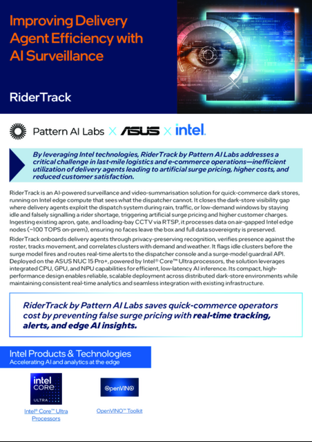Improving Delivery Agent Efficiency with AI Surveillance