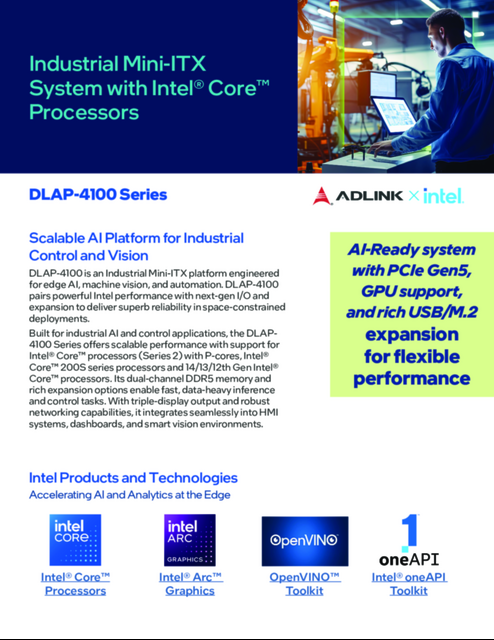 Industrial Mini-ITX System with Intel® Core™ Processors
