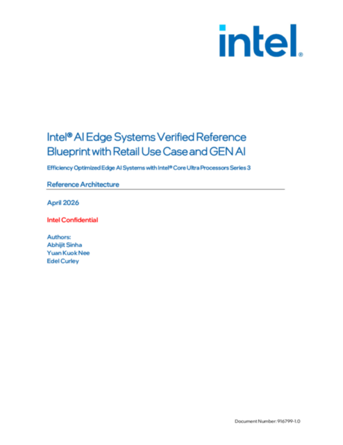 Intel® AI Edge Systems Verified Reference Blueprint with Retail Use Case and GEN AI... 
