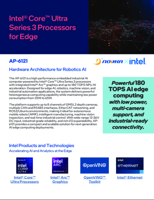 Intel® Core™ Ultra Series 3 Processors for Edge