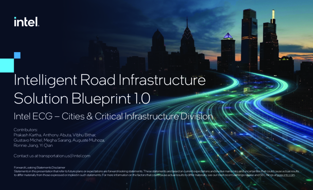 Intelligent Road Infrastructure Solution Blueprint 1.0