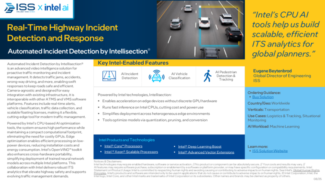 ISS: Real-Time Highway Incident Detection and Response