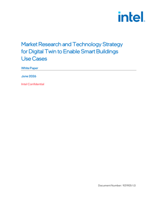 Market Research and Technology Strategy for Digital Twin to Enable Smart Buildings Use Cases