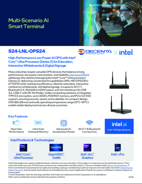 Multi-Scenario AI Smart Terminal... 