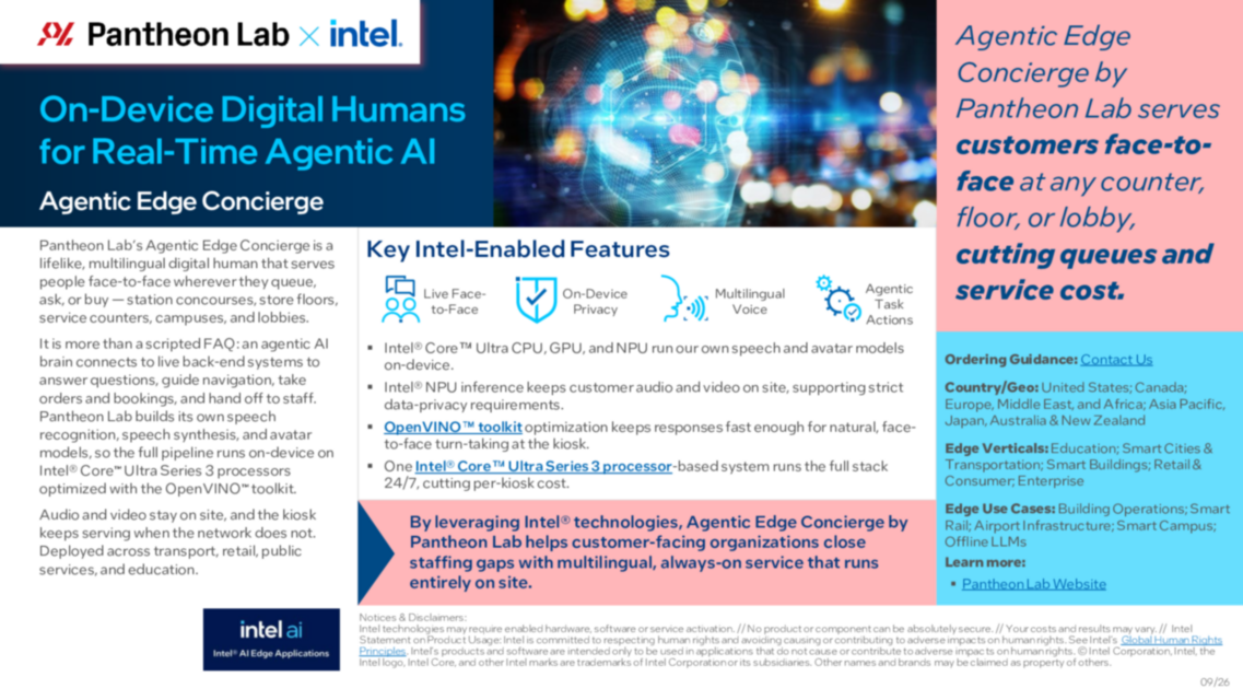 On-Device Digital Humans for Real-Time Agentic AI... 