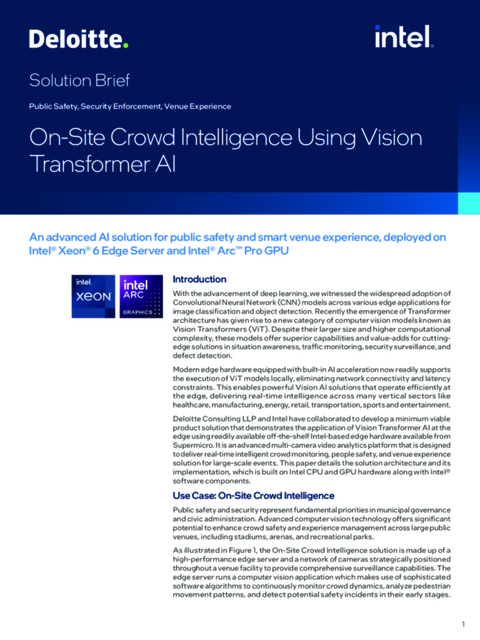 On-Site Crowd Intelligence Using Vision Transformer AI