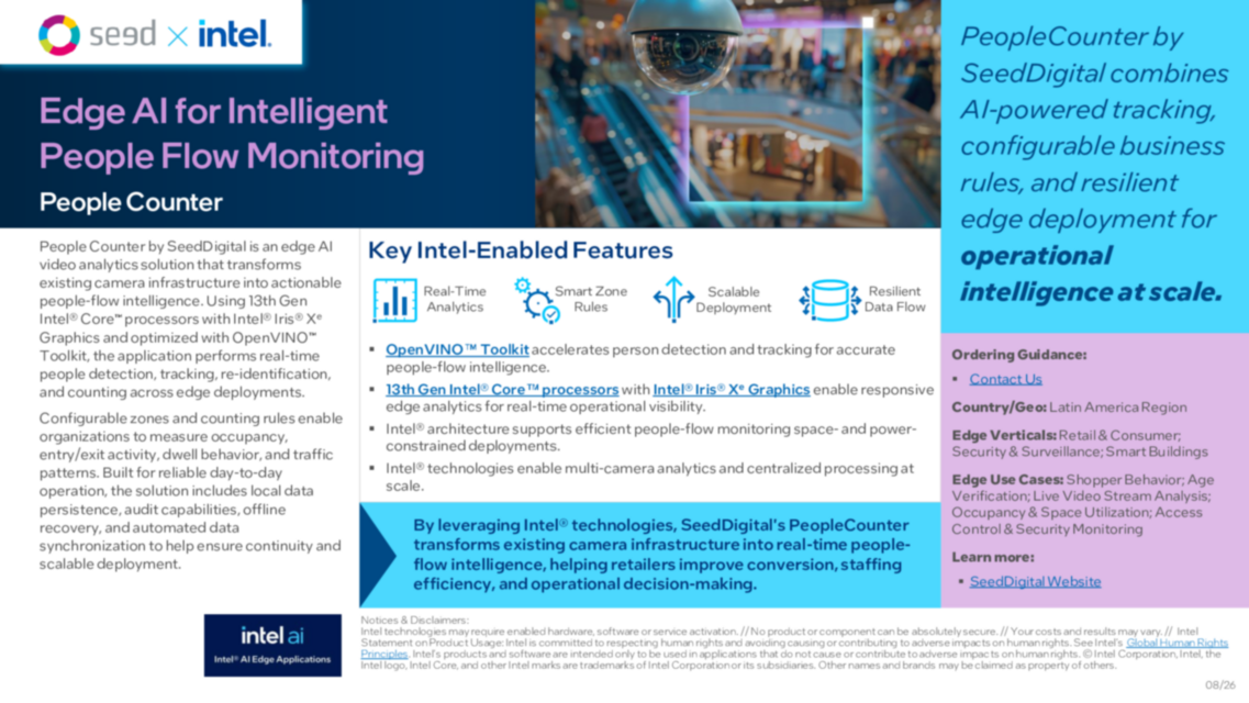 People Counter Edge AI for Intelligent People Flow Monitoring