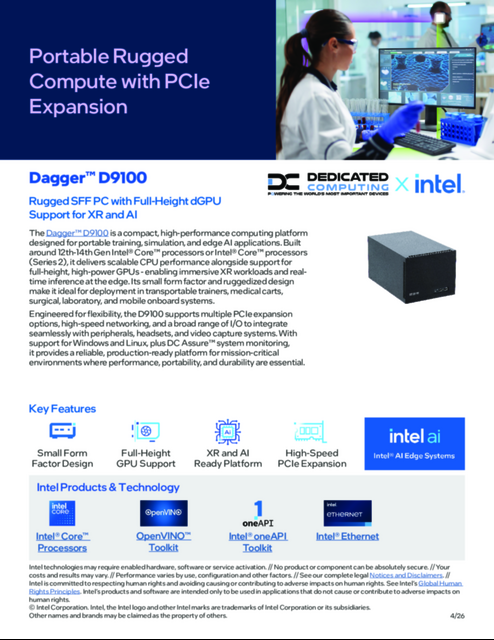 Portable Rugged Compute with PCIe Expansion