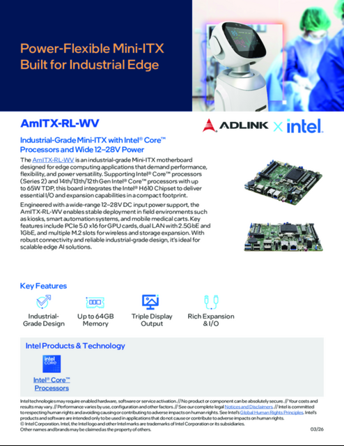 Power-Flexible Mini-ITX Built for Industrial Edge