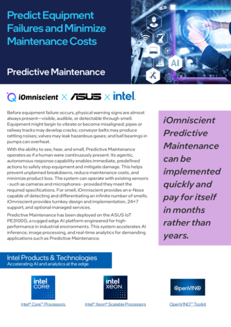 Predict Equipment Failures and Minimize Maintenance Costs...