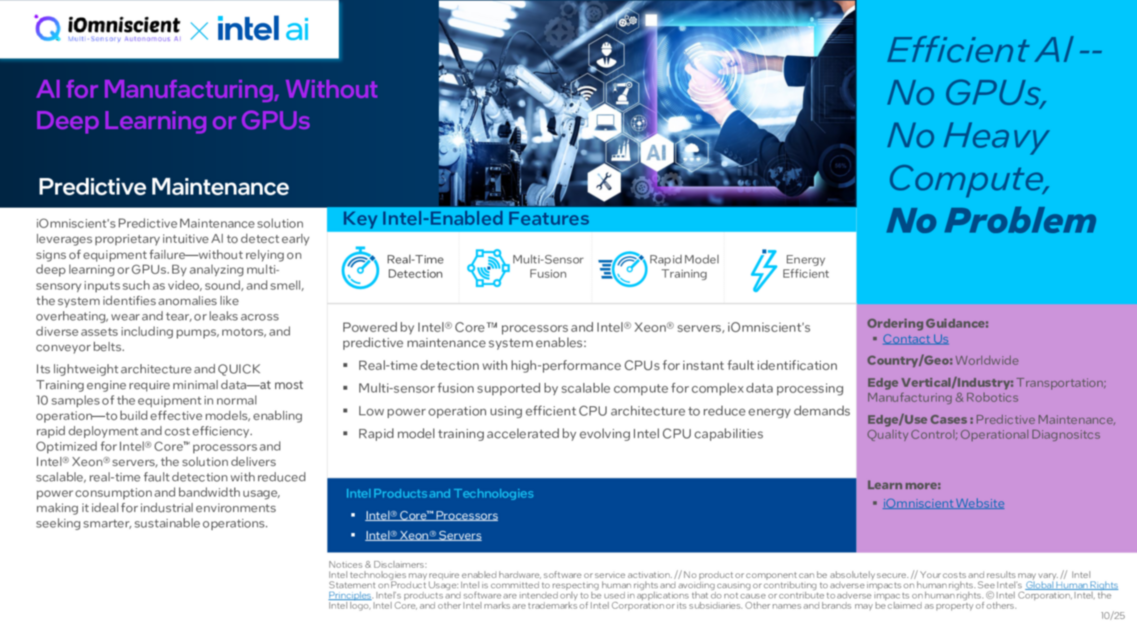 Predictive Maintenance: Al for Manufacturing, Without Deep Learning or GPUs...