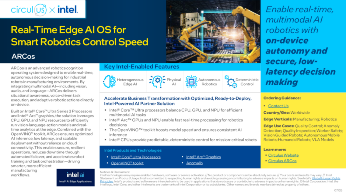Real-Time Edge AI OS for Smart Robotics Control Speed... 