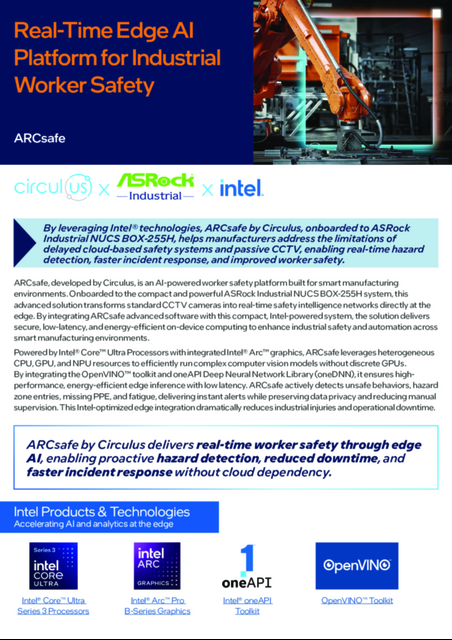 Real-Time Edge AI Platform for Industrial Worker Safety