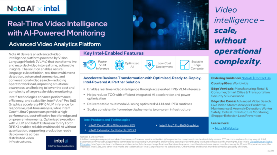 Real-Time Video Intelligence with AI-Powered Monitoring