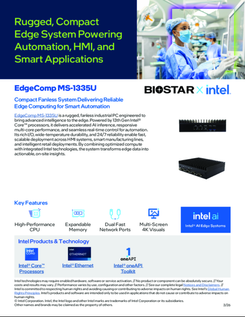 Rugged, Compact Edge System Powering Automation, HMI, and Smart Applications... 